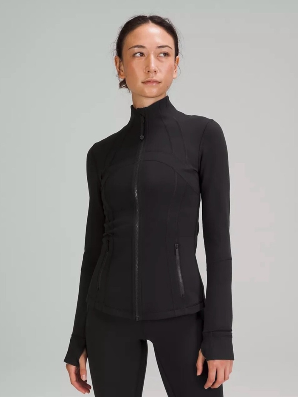 lululemon athletica Black Fitted Zip-Up Utility Jacket